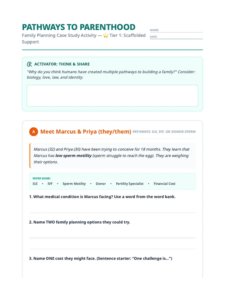 Support Path Worksheet