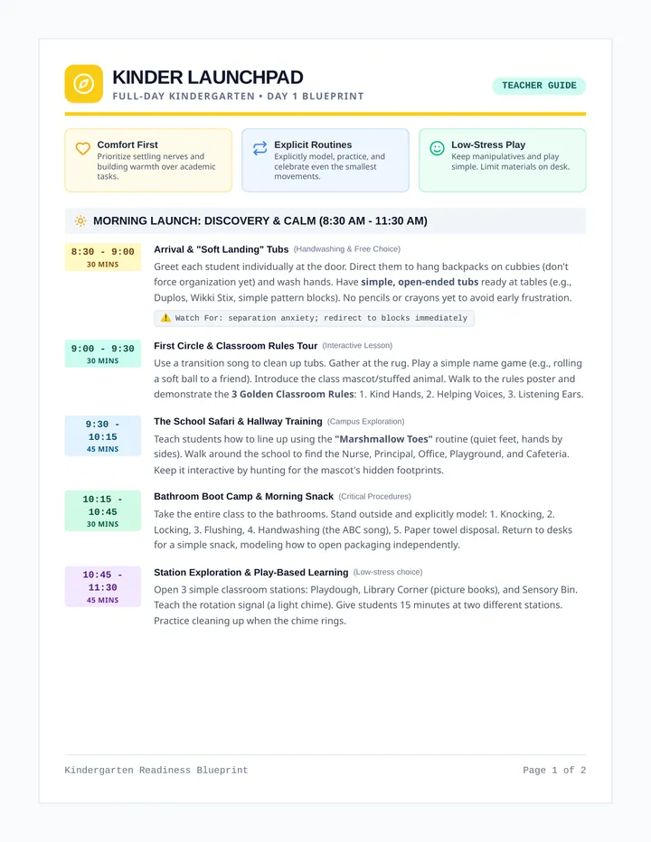 Kinder Launchpad Teacher Guide