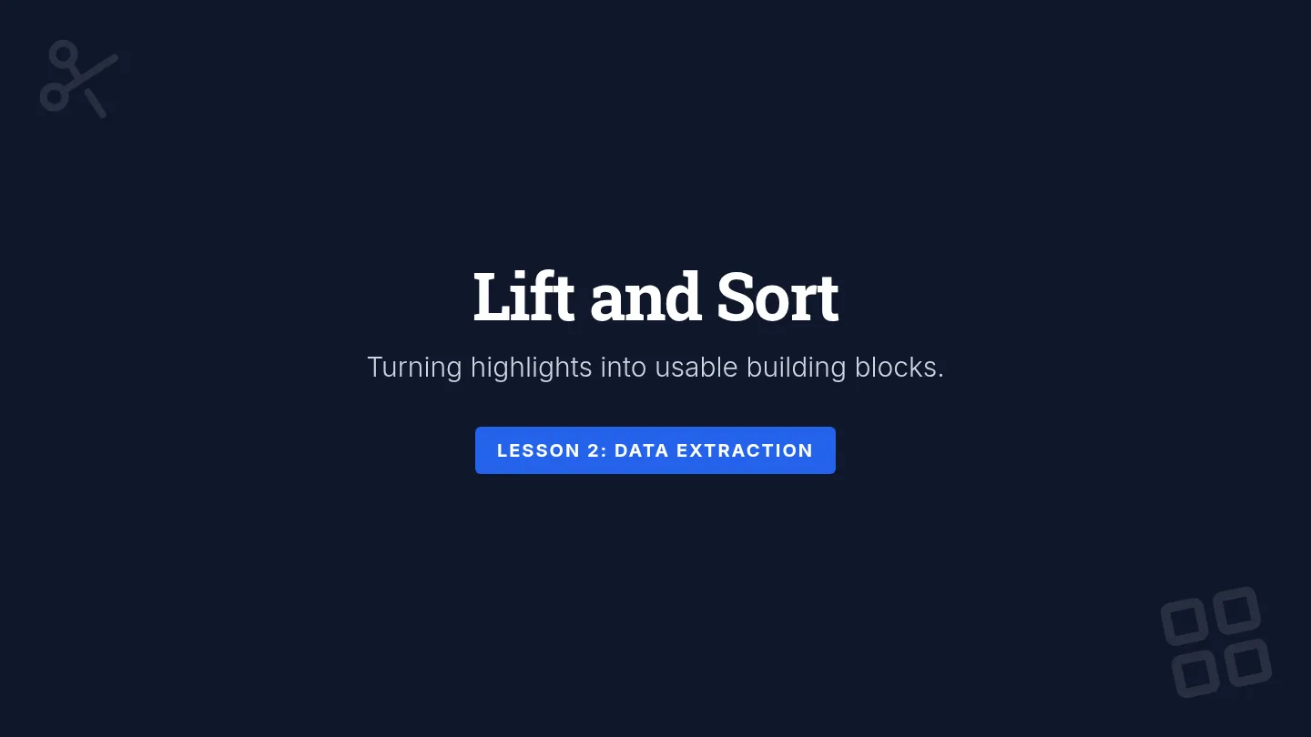 Lift and Sort Slides