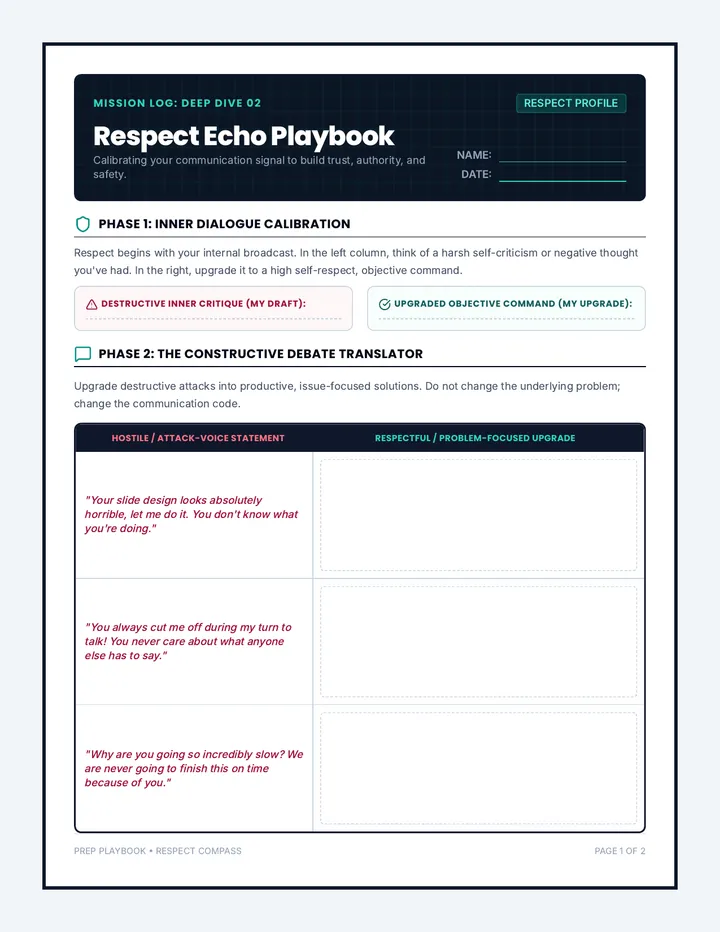 Respect Echo Playbook