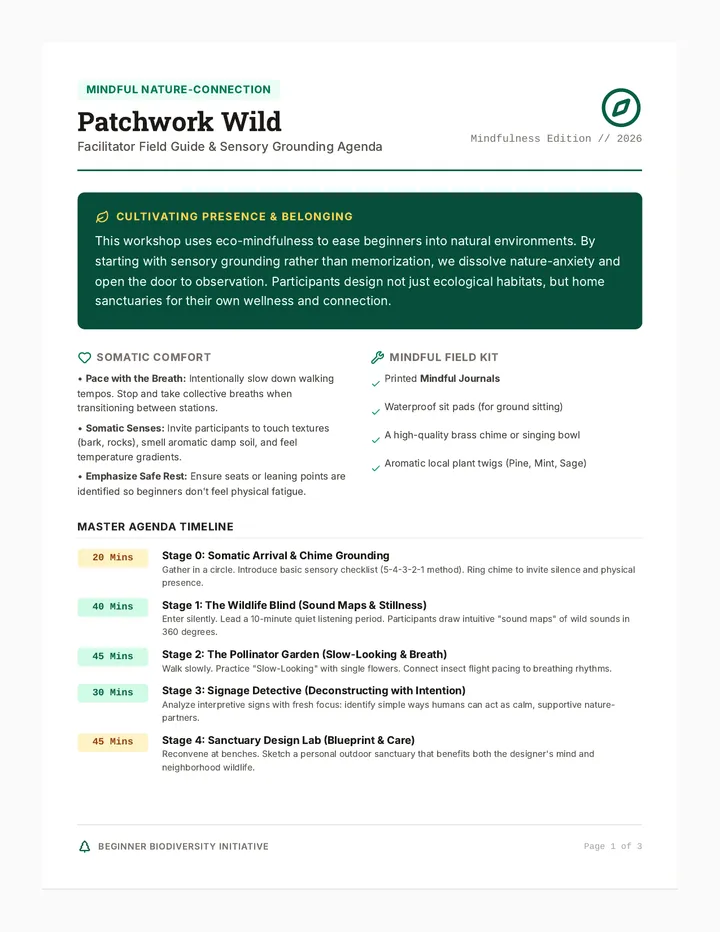 Patchwork Wild Facilitator Guide