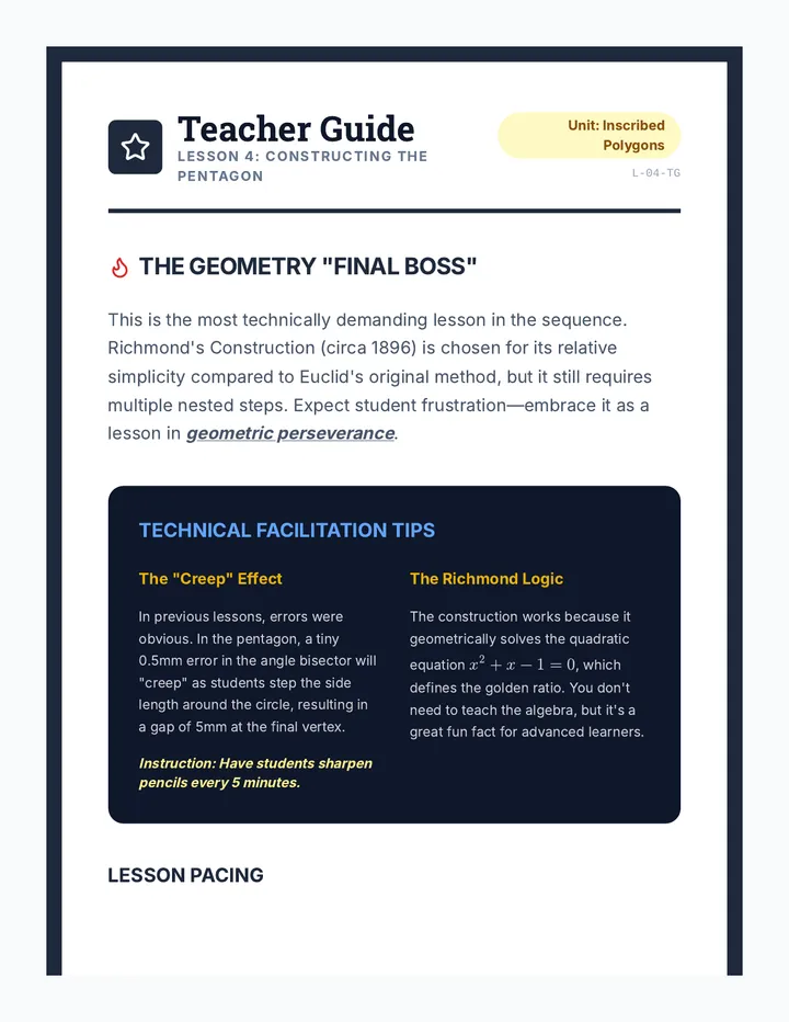 Pentagon Teacher Guide