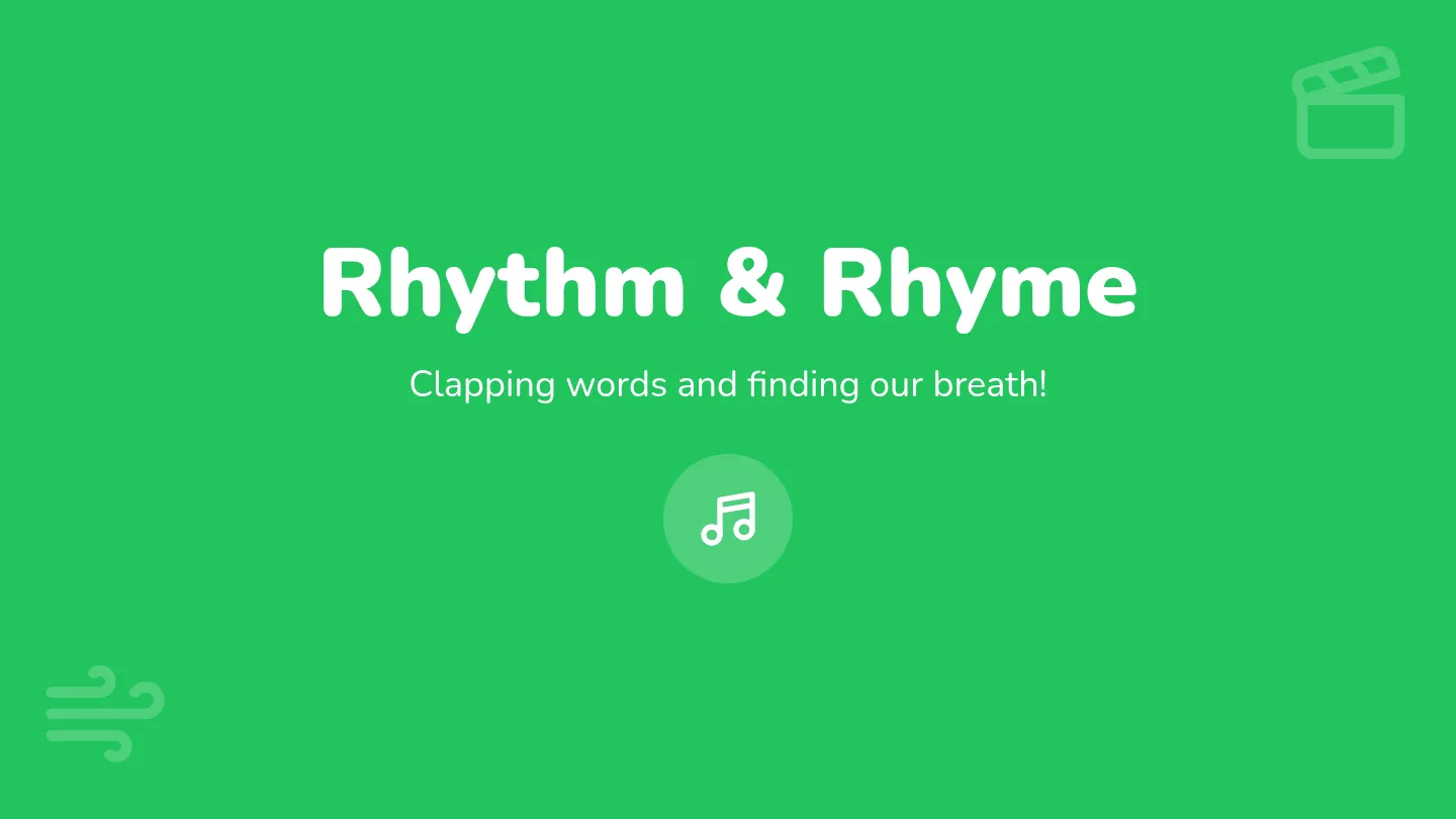 Rhythm and Rhyme Slides