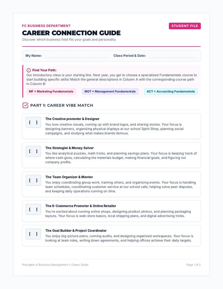 Career Connection Guide