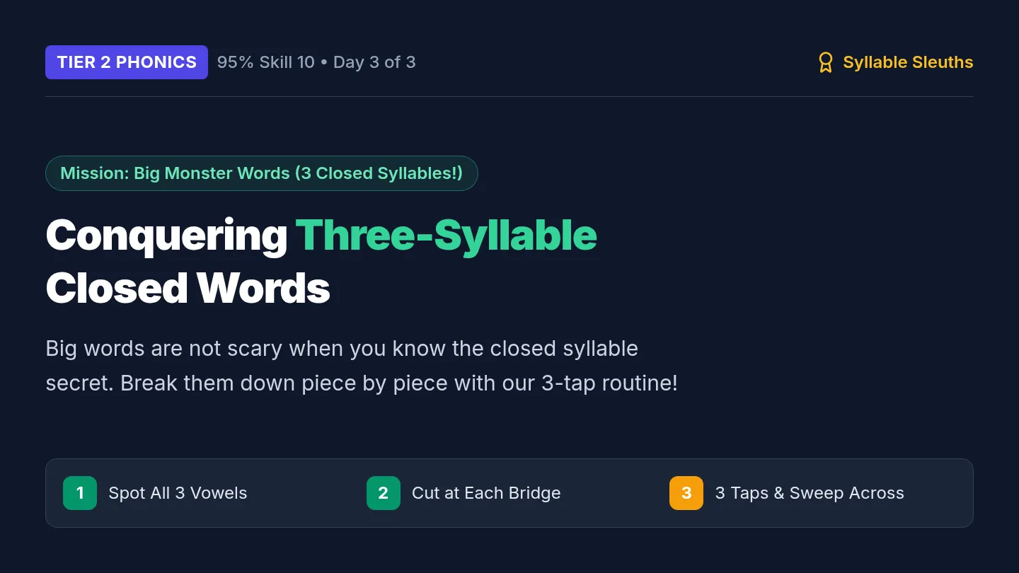 Three Syllable Slides