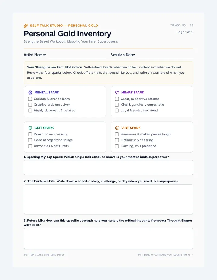 Personal Gold Worksheet