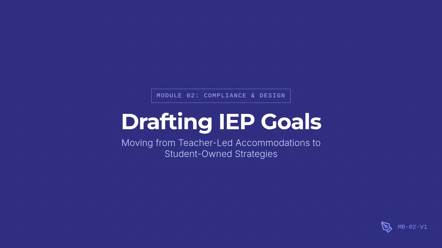 Goal Drafting Slides