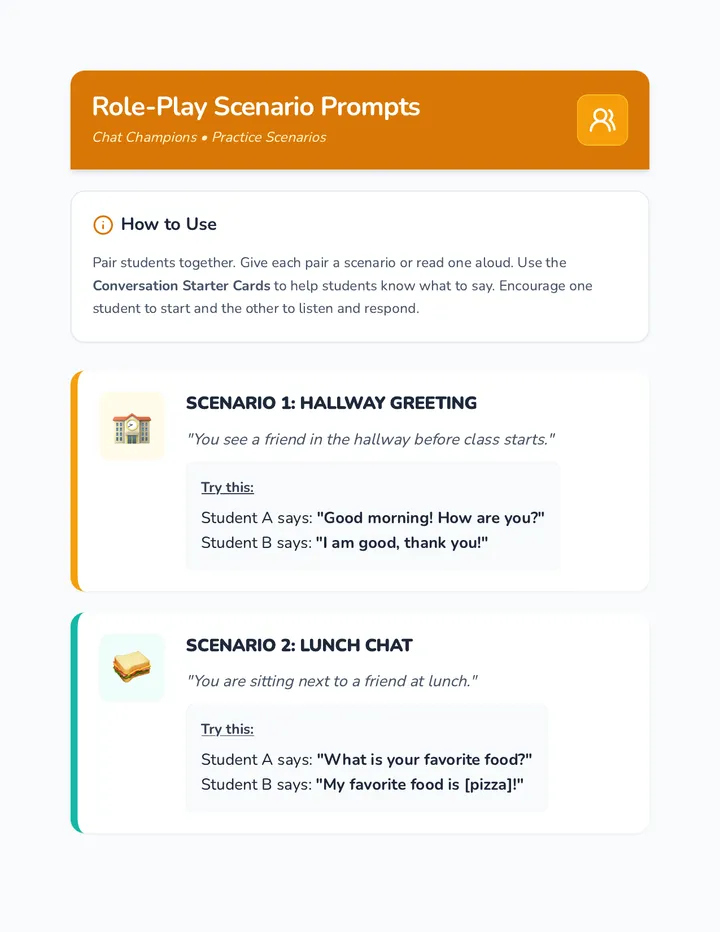 Role-Play Scenario Prompt Sheet