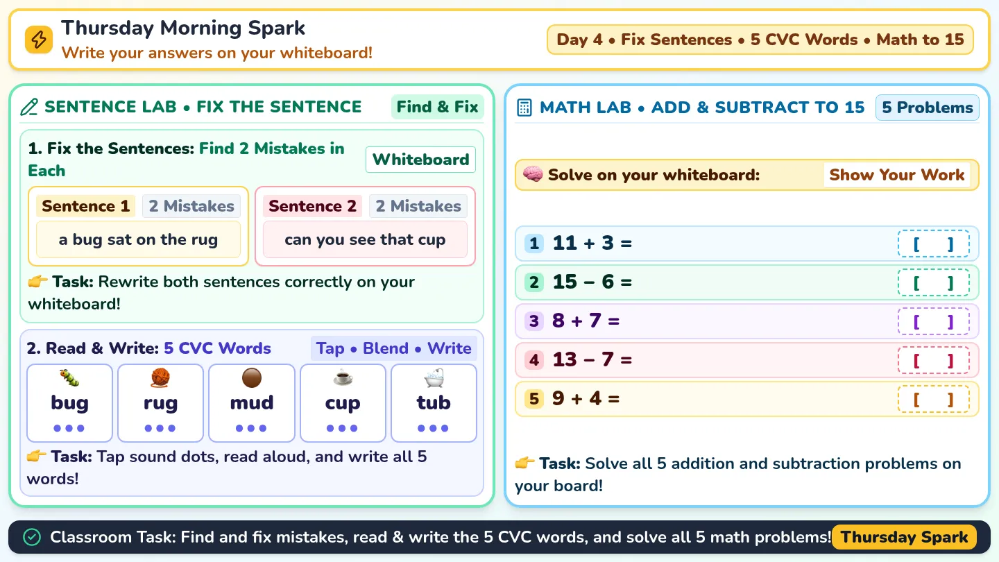 Thursday Morning Spark Slides