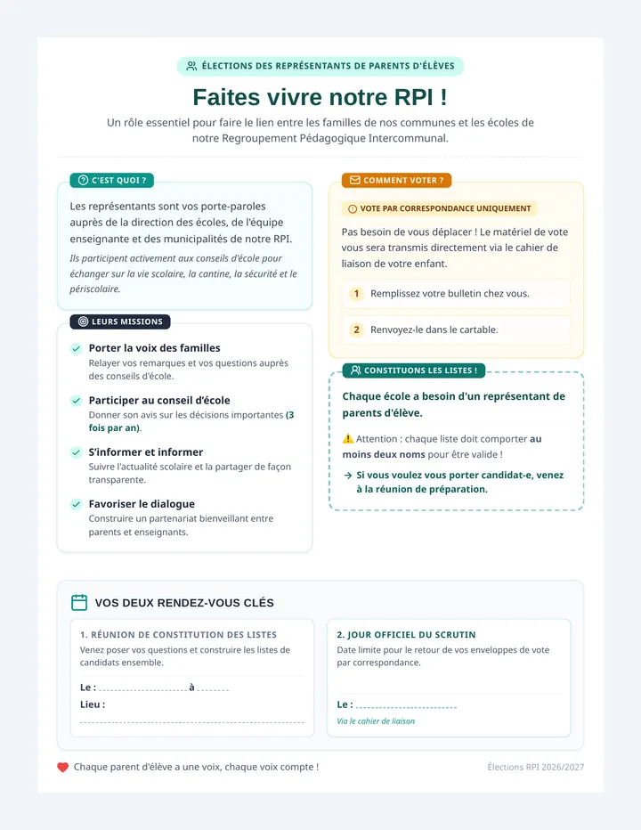 Voix des Parents Affiche