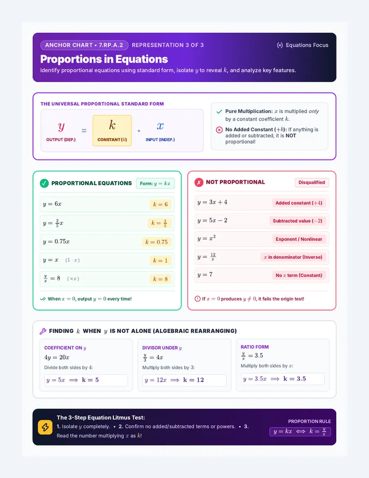 Equation Proportions Anchor Chart