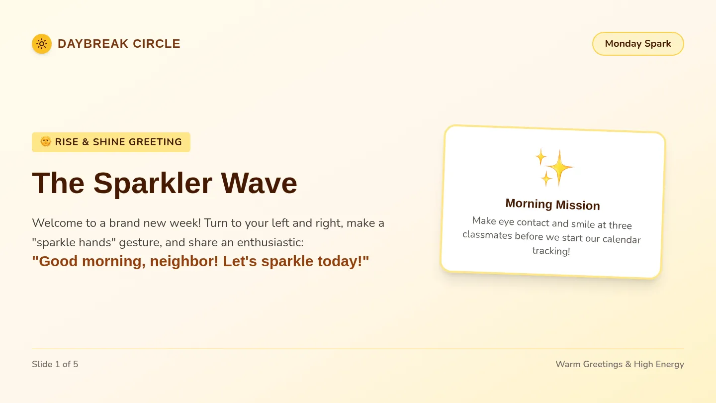 Monday Spark Slides