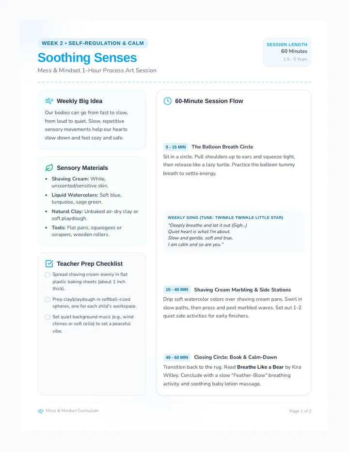 Soothing Senses Weekly Guide