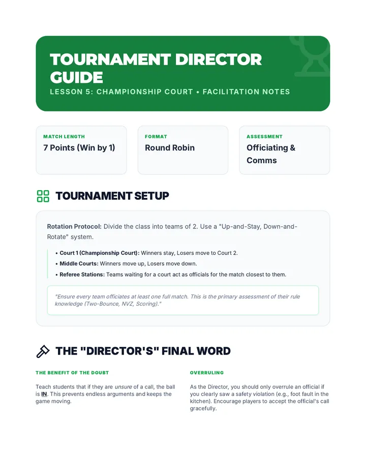 Tournament Director Guide