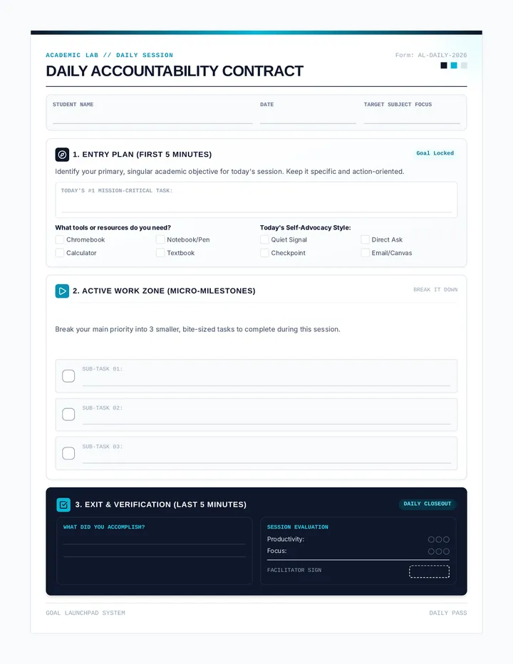 Goal Tracking Contract