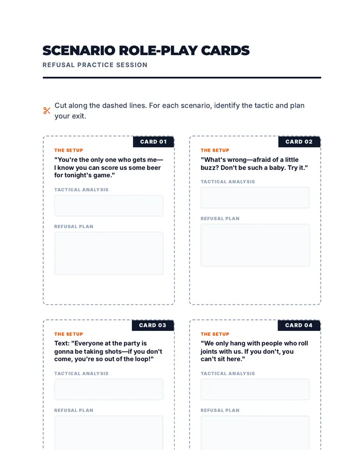Scenario Role-Play Cards