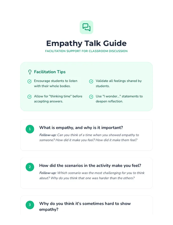 Empathy Talk Guide