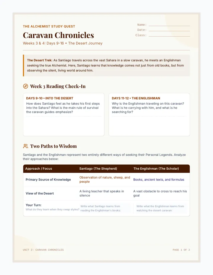 Caravan Chronicles Student Workbook