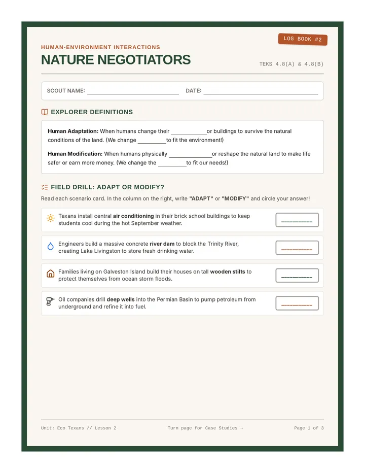 Nature Negotiators Handout