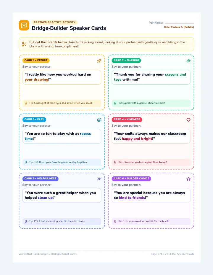 Bridge Builder Script Cards