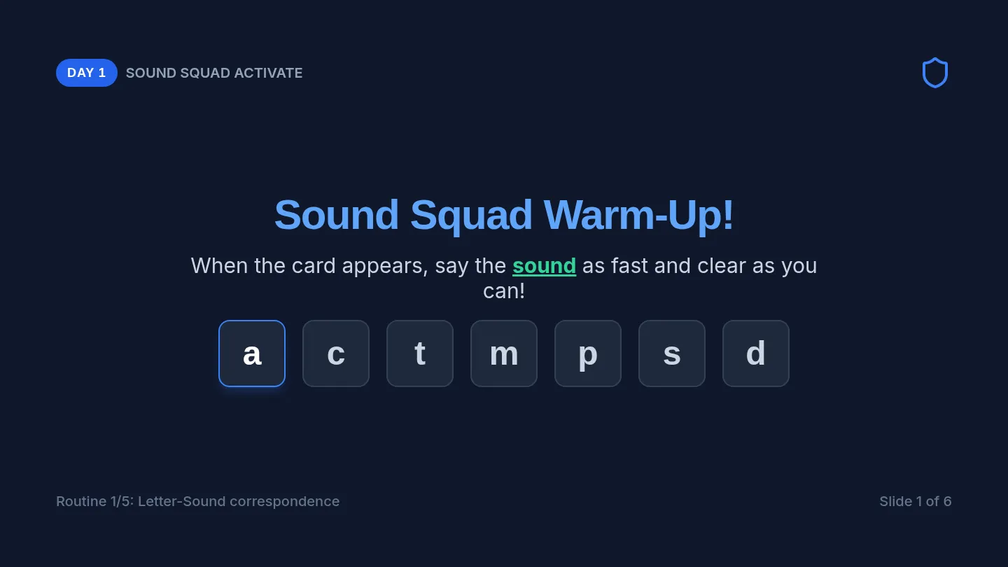 Short A Slides