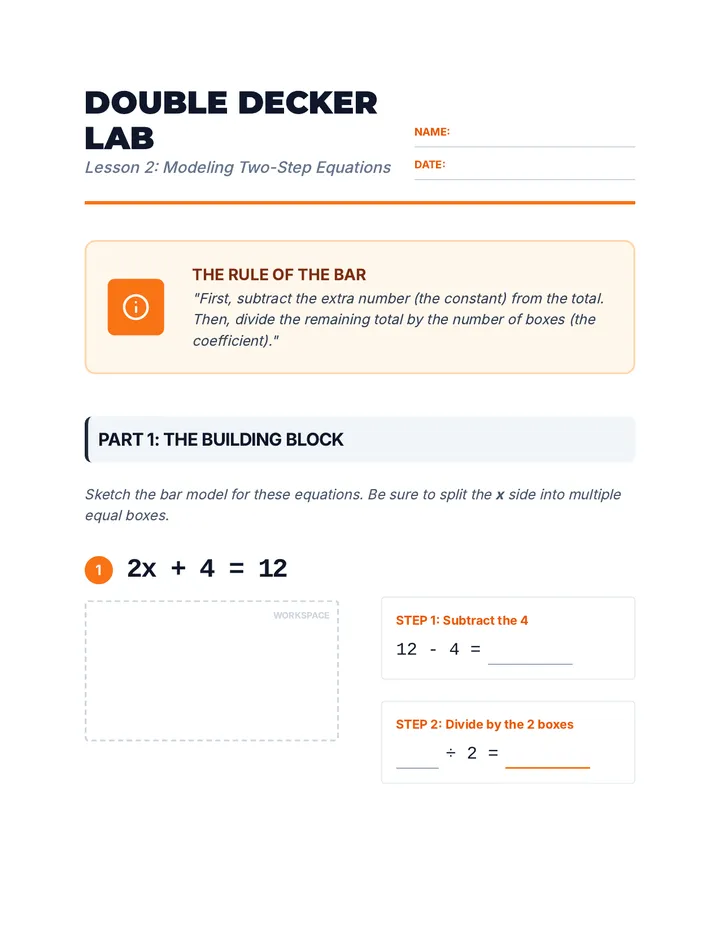 Double Decker Lab Worksheet