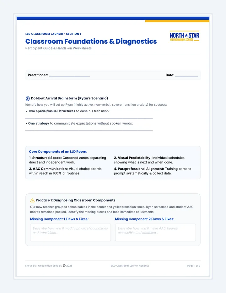 LLD Classroom Launch Handout