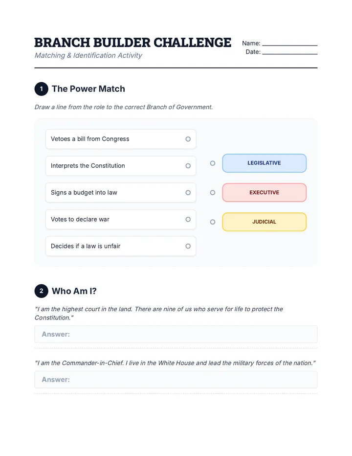 Branch Builder Worksheet