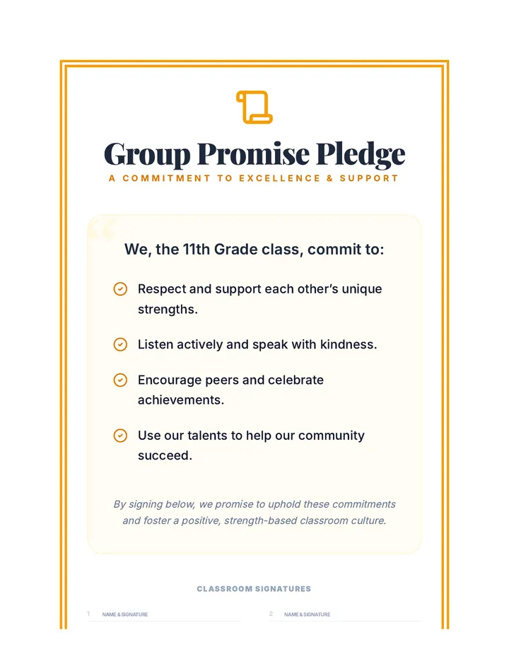 Group Promise Pledge