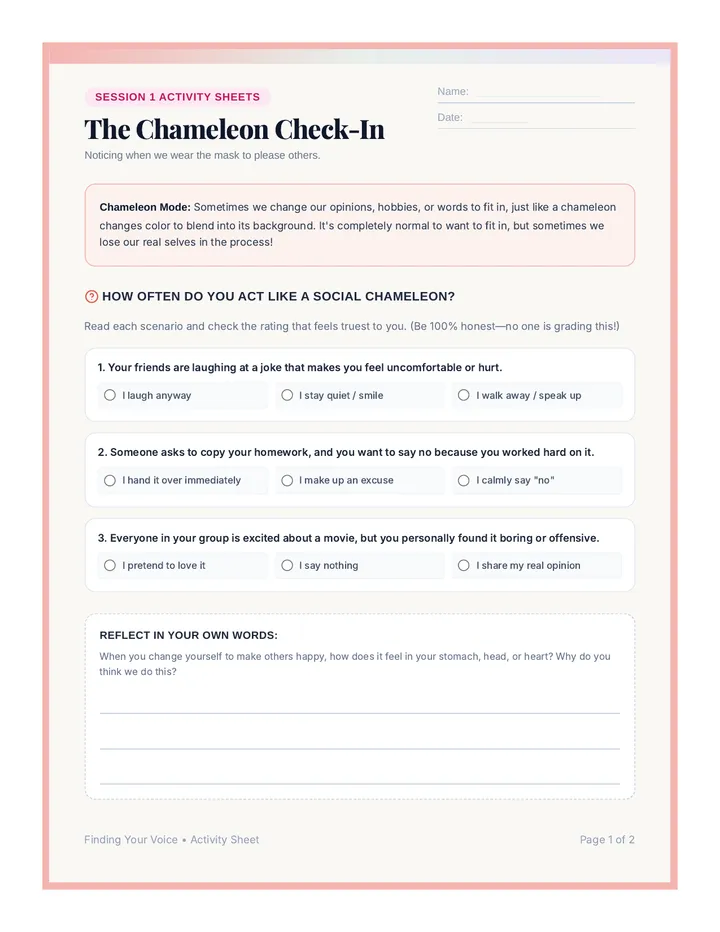 Mirror Magic Student Worksheet