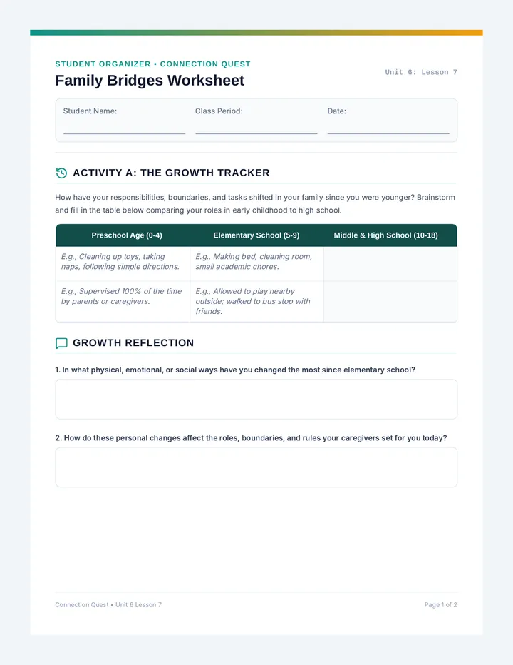 Family Bridges Student Organizer
