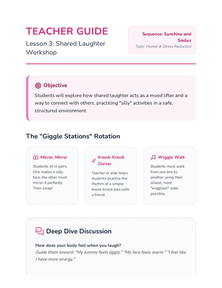Laughter Lesson Teacher Guide