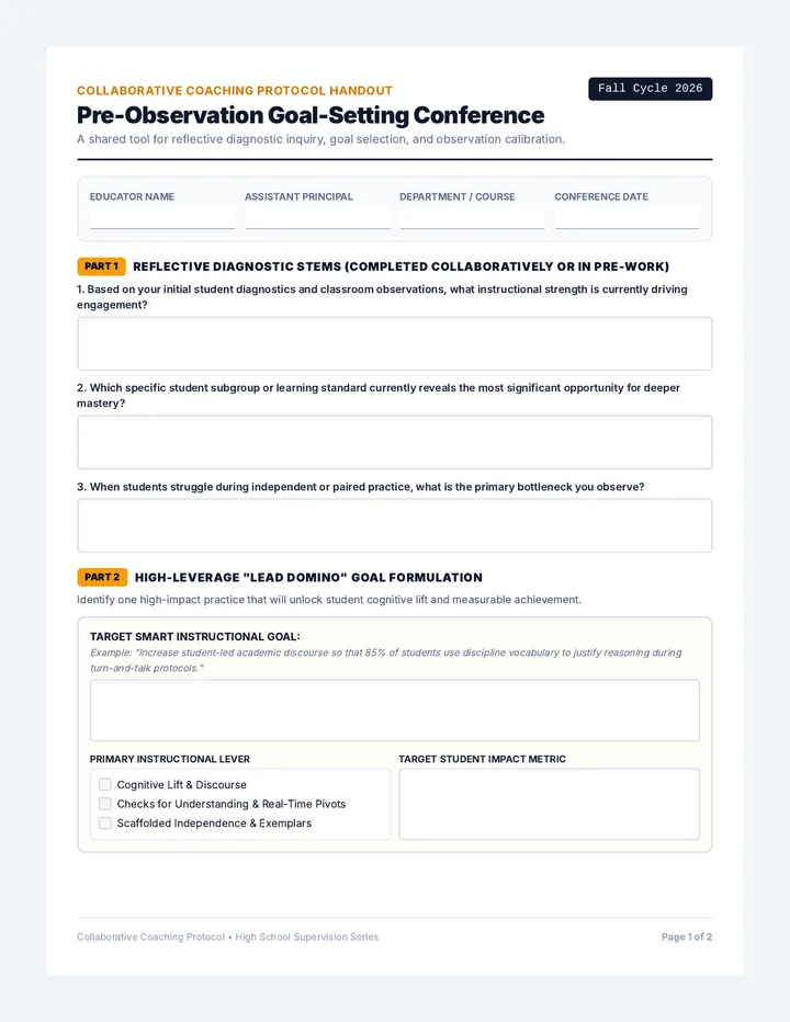 Goal Setter Discussion Guide