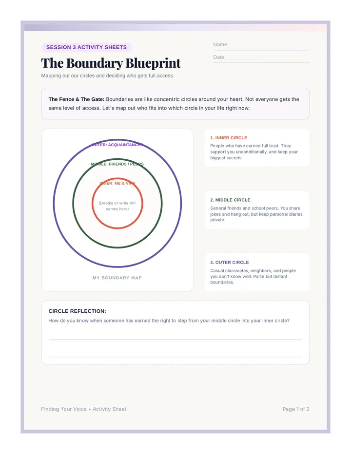 Boundary Boss Student Worksheet
