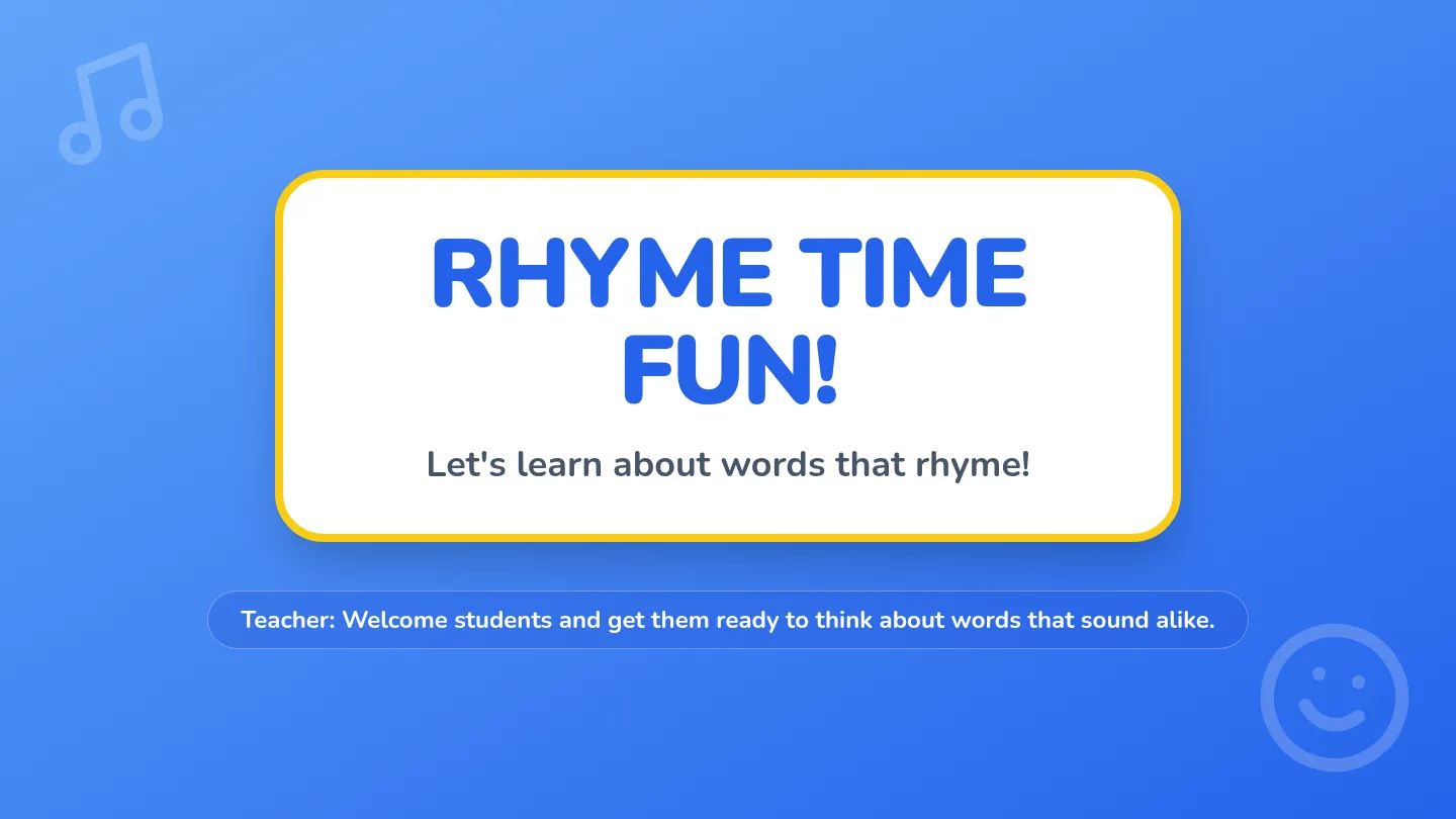 Rhyme Time Slides