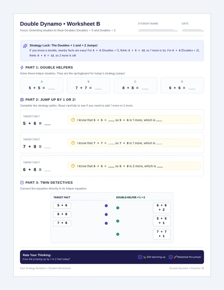 Double Dynamo Worksheet B