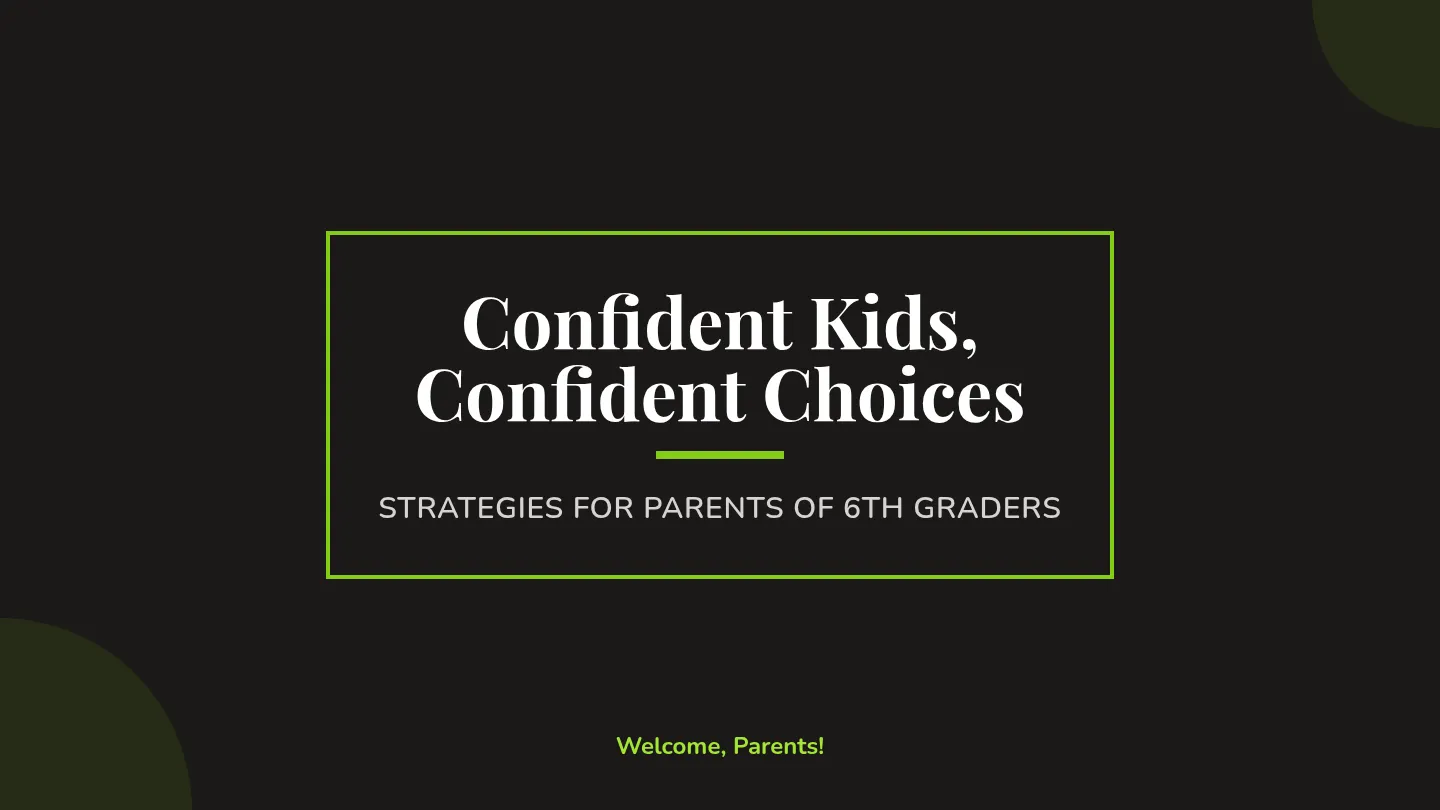 Confident Kids Slide Deck
