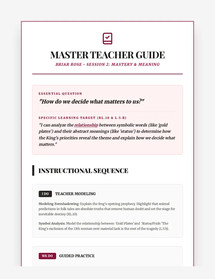 Briar Thorns Master Teacher Guide Final Updated