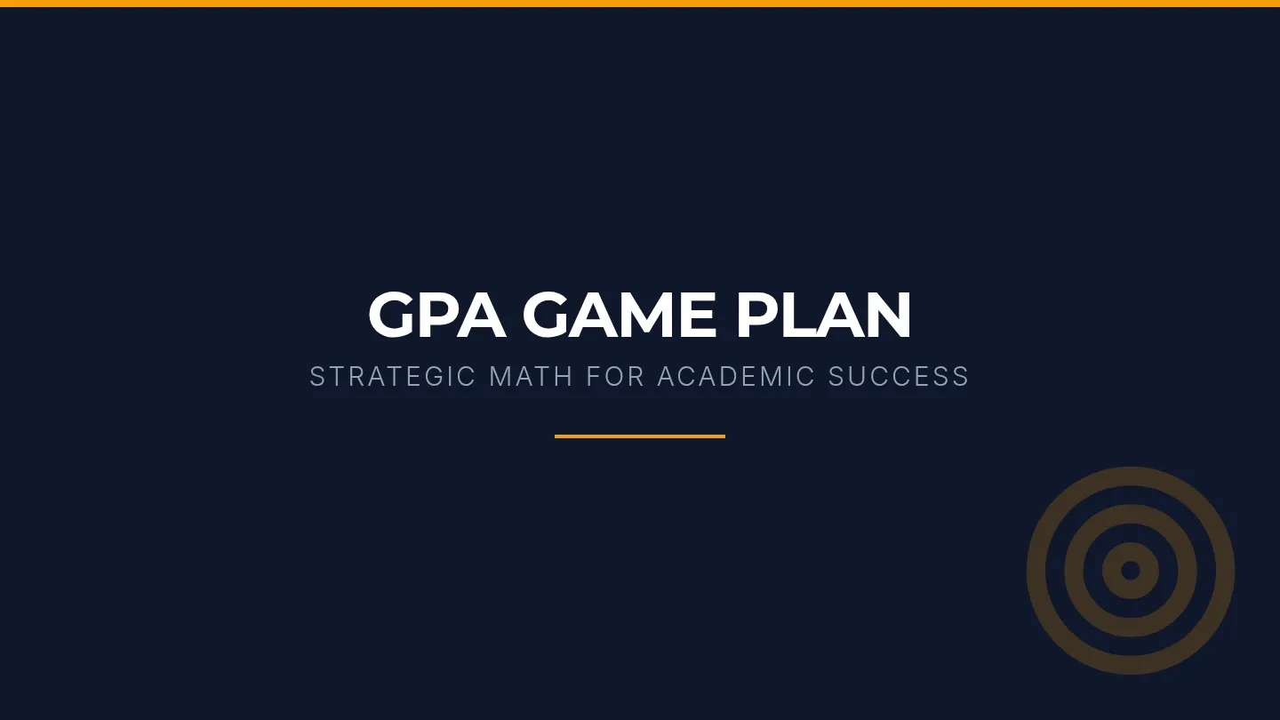 GPA Game Plan Slides