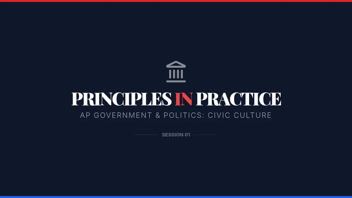 Principles in Practice Slides