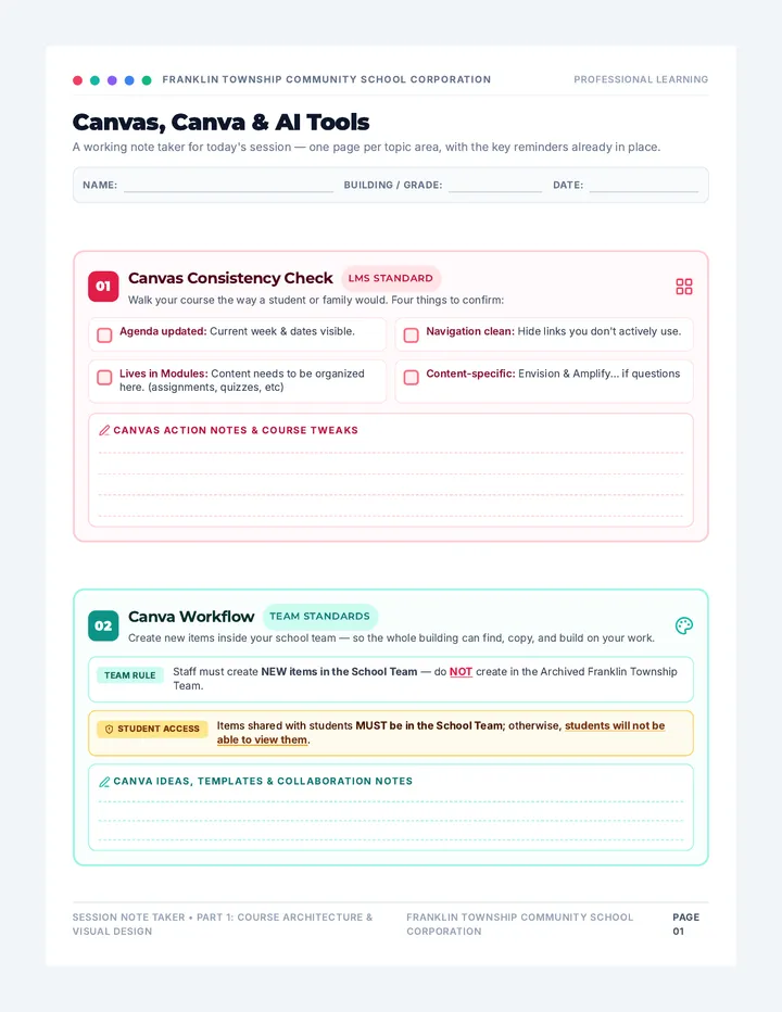 EdTech Workflow Note Taker
