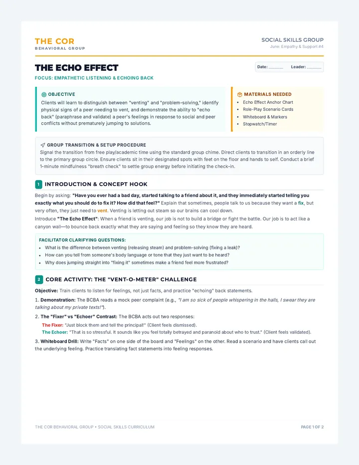 Echo Effect Facilitator Guide