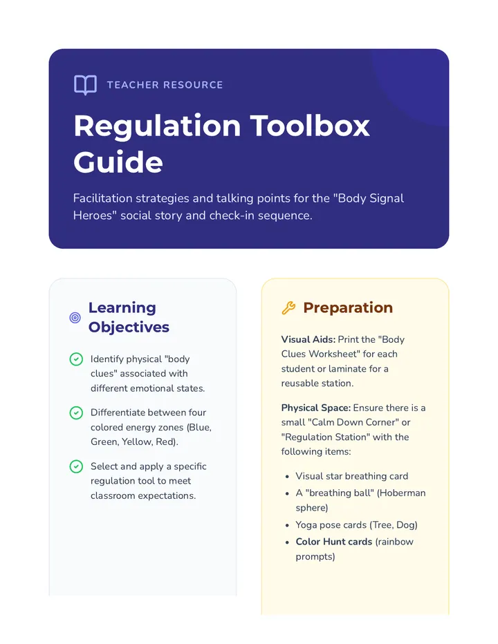 Regulation Toolbox Teacher Guide