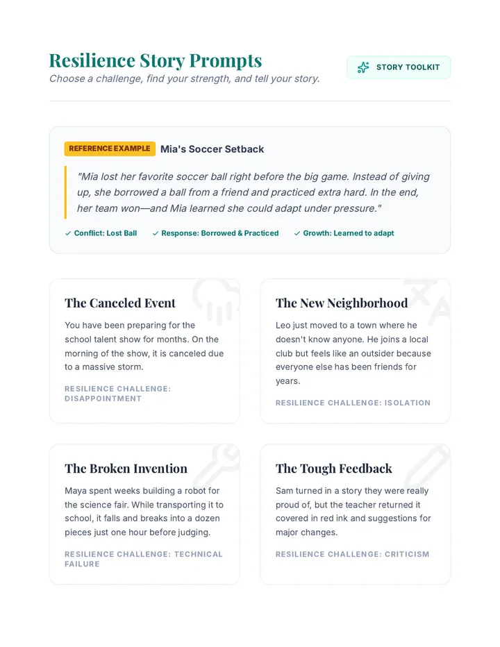 Resilience Story Prompts Handout
