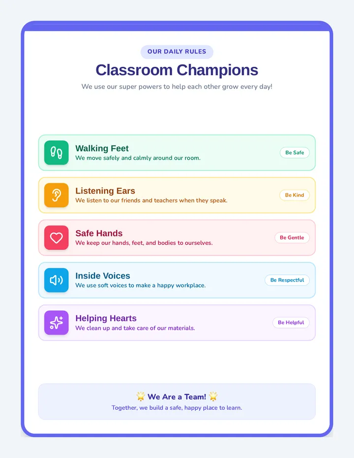 Classroom Champions Posters