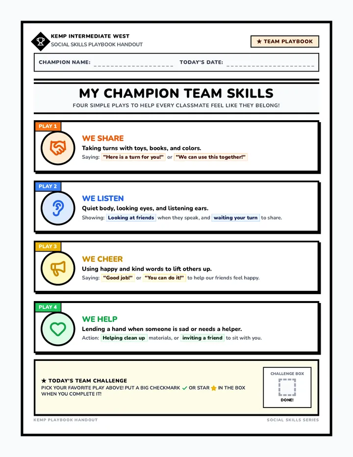 Champion Team Skills Handout