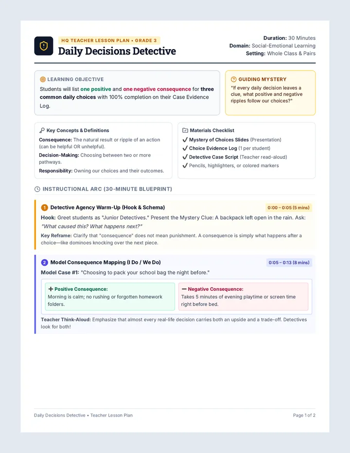 Decision Detective Plan