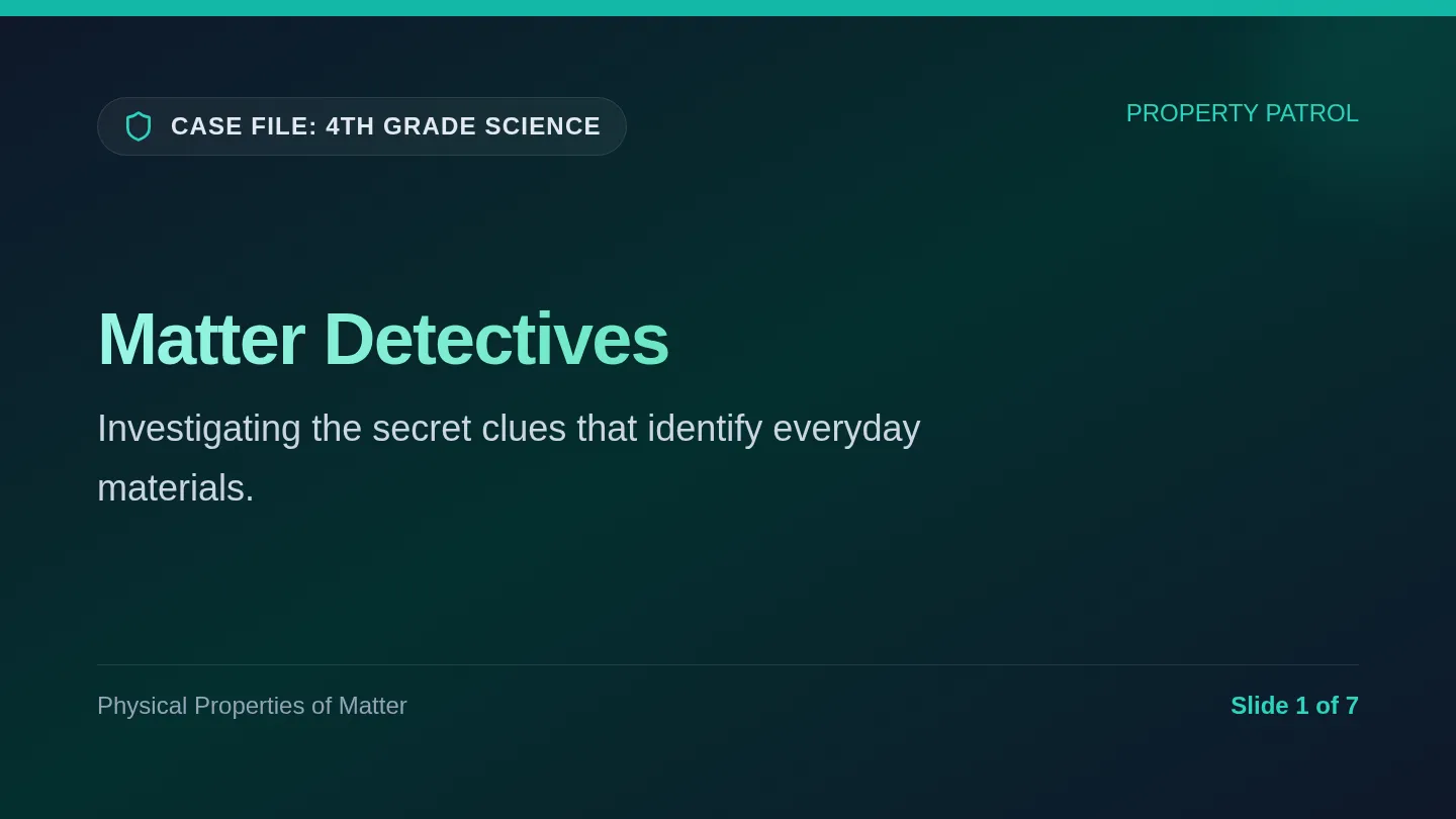 Matter Detectives Slides