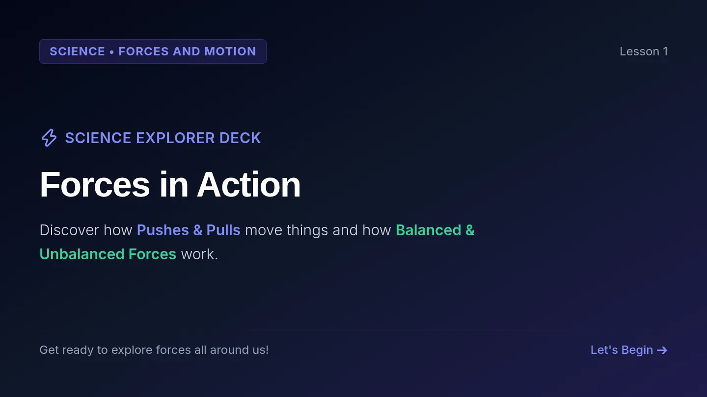 Force Explorers Slides