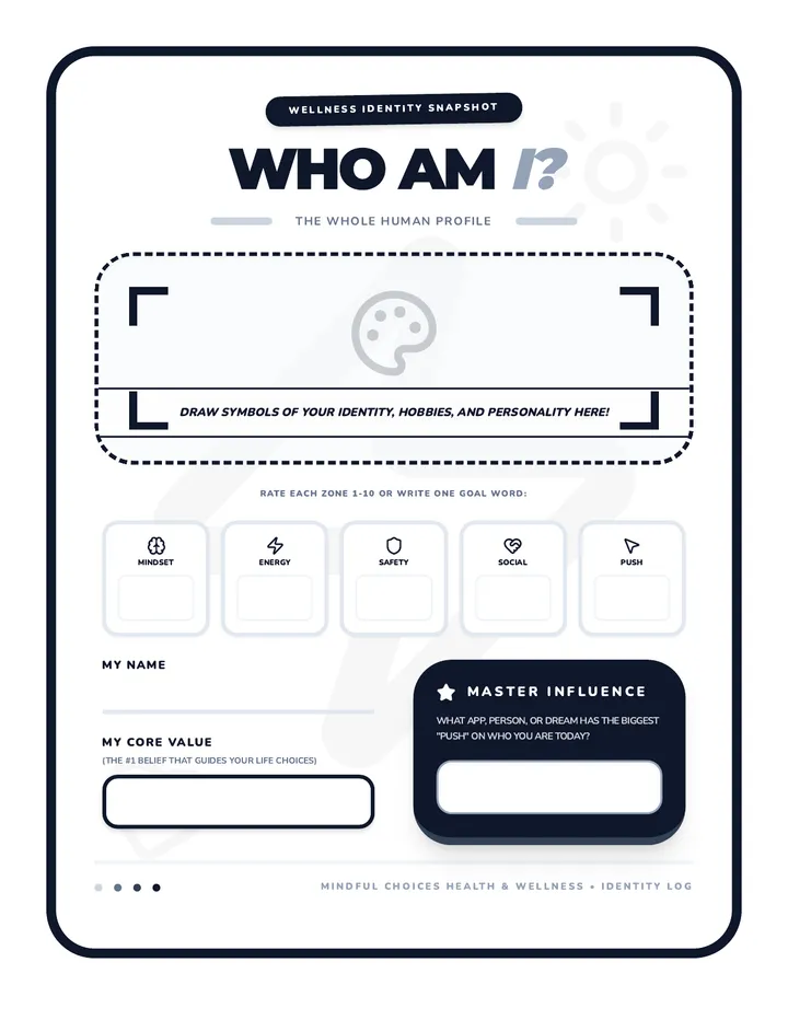 Identity Log Binder Cover Worksheet